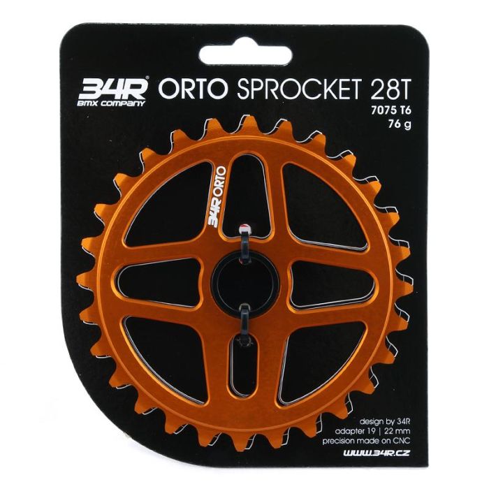 34R Orto Sprocket - 28T - CrucialBMXShop.com