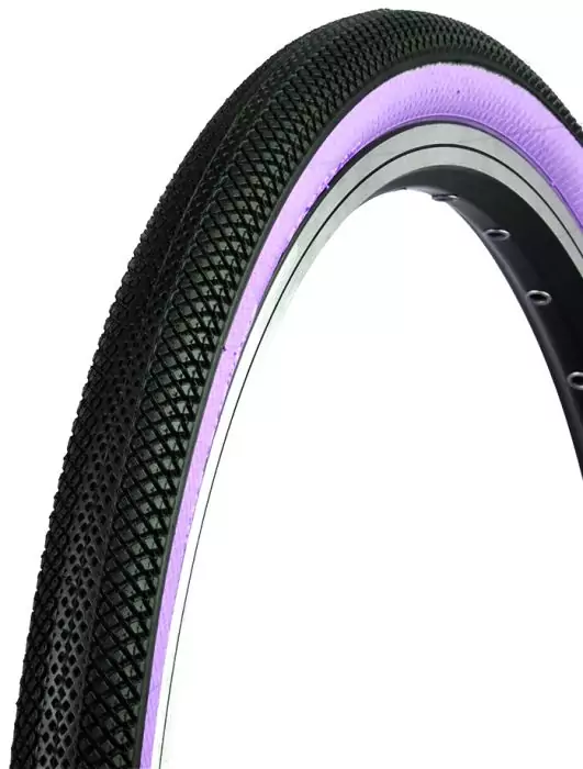 Vee Rubber Speedster 20x1-3/8" Folding BMX Bicycle Tire 110psi Purple/Black 